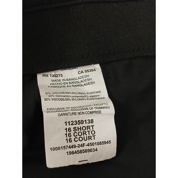 Lee Black Stretch Nylon Smart Fit Pants 16 Loose Casual Business Comfort Pants - Picture 5 of 8